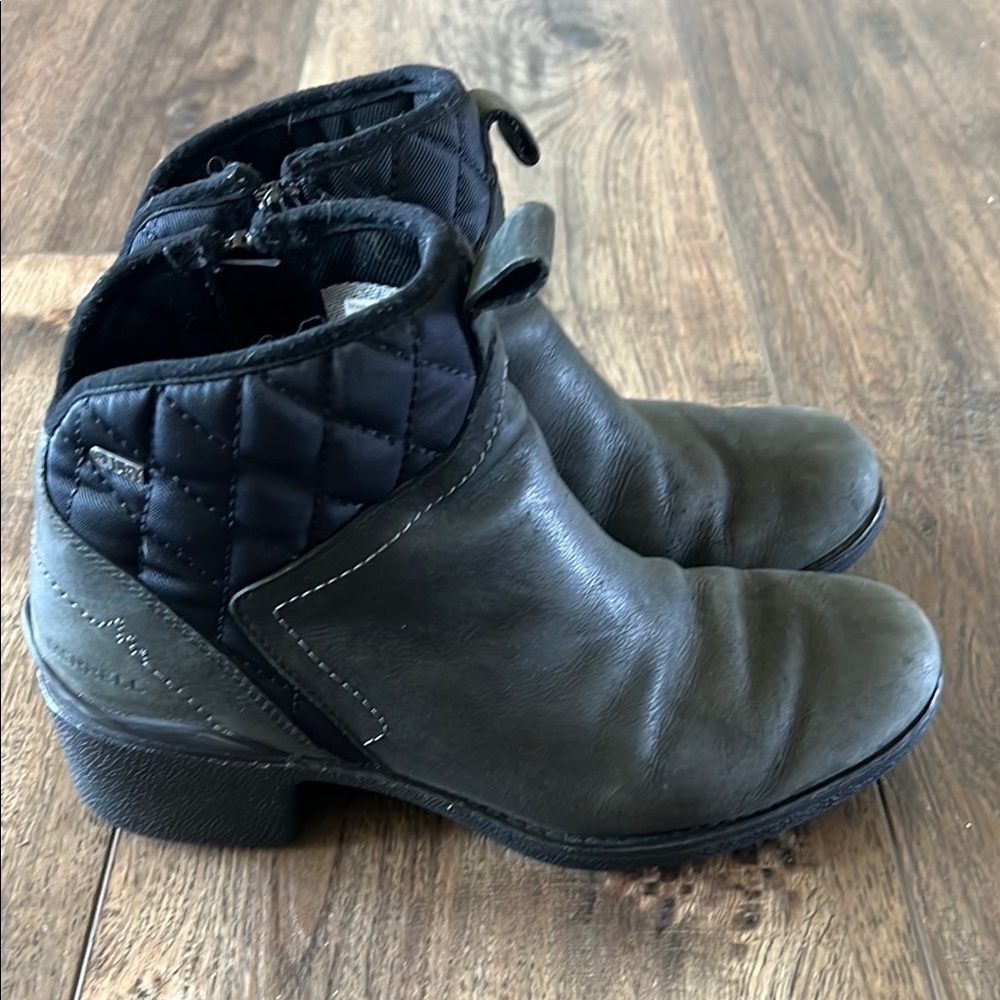 Merrell Chateau Mid Pull On Waterproof Womens Leather Boot Size 9